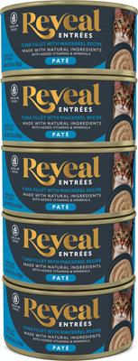 Entrees Tuna Fillet with Salmon in Broth Pate Recipe Grain-Free Wet Cat Food, 2.47-oz can, case of 5