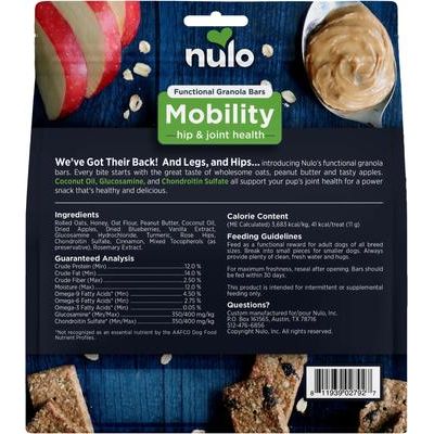Golosinas de granola funcional para perros con movilidad, bolsa de 10 oz