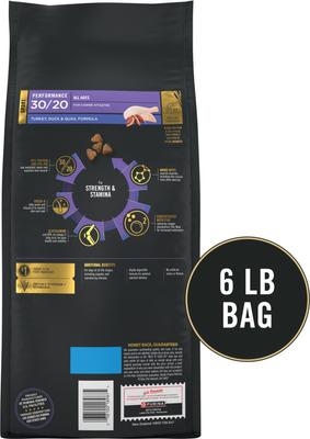 Sport Performance All Life Stages High-Protein 30/20 Turkey, Duck & Quail Formula Dry Dog Food, 6-lb bag
