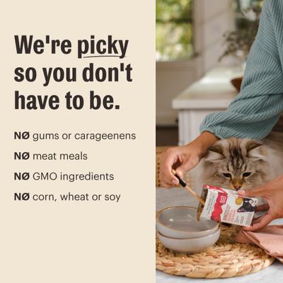 Cate Chicken, Beef & Salmon Variety Pack Grain-Free Pate Wet Cat Food, 2.8-oz box, case of 8