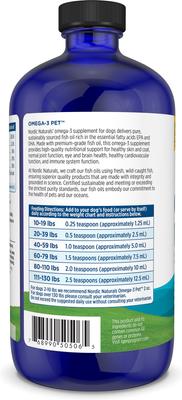 Omega-3 Pet Liquid Supplement for Large & Giant Dogs, 16-fl oz bottle