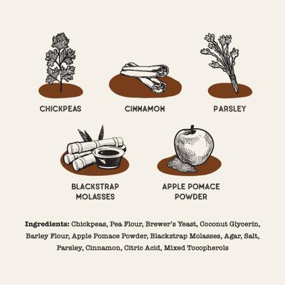 Palitos dentales de garbanzos y canela para perros, 20 unidades