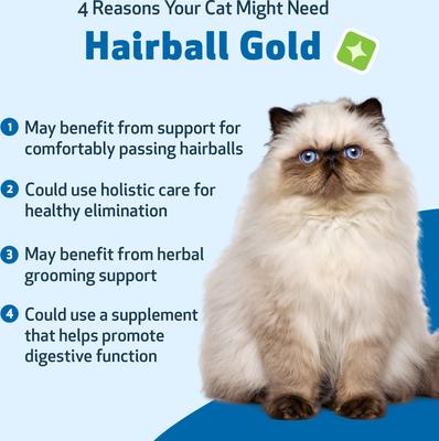 Hairball GOLD Liquid Hairball Control Supplement for Cats, 2-oz bottle