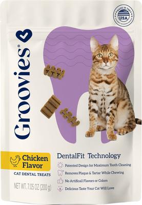 Salmon Flavor Dental Cat Chews, 1.76-oz bag