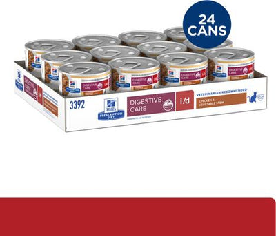 i/d Digestive Care Chicken & Vegetable Stew Wet Cat Food, 2.9-oz, case of 24