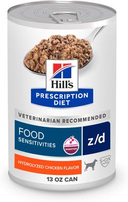 z/d Skin & Food Sensitivities Hydrolyzed Chicken Flavor Wet Dog Food, 5.5-oz can, case of 4