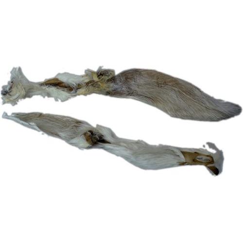 Orejas de conejo peludas masticables para perros, 100 unidades