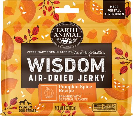 Wisdom Air-Dried From the Seed Recipe Premium Natural Plant-Based Jerky Strips Dog Treats, 4-oz bag