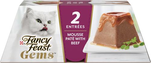 Gems Mousse Chicken & a Halo of Savory Gravy Pate Wet Cat Food, 2-oz tray, 16 count