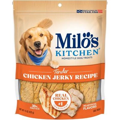 Golosinas para perros con receta de cecina de pollo, bolsa de 15 oz, paquete de 2