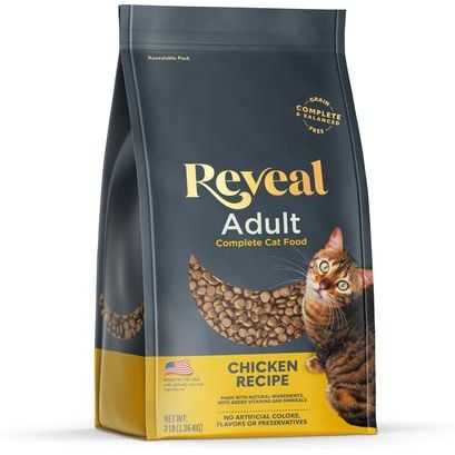 Alimento seco para gatos con receta de pescado blanco, natural, completo y equilibrado, sin cereales, bolsa de 3 lb