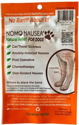 Natural Nausea Relief Acupressure & Aromatherapy Dog Band