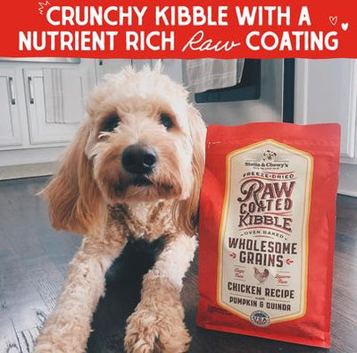 Raw Coated Wholesome Grains Cage-Free Chicken Recipe with Pumpkin & Quinoa Puppy Dry Dog Food, 22-lb bag