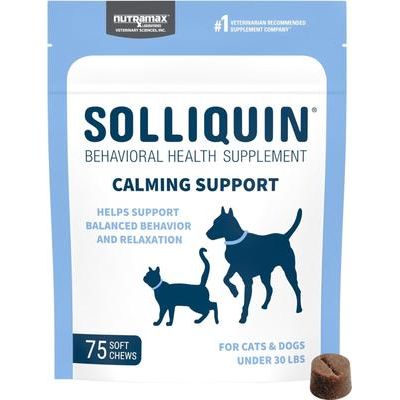 Solliquin Soft Chew Calming Behavioral Health Supplement for Large Dogs, 75 count