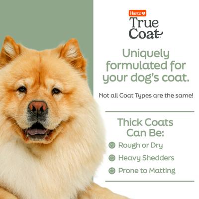 True Coat Thick De-Sheds & Softens with Oat Milk, Coconut Oil & Aloe Dog Shampoo, 16-fl oz bottle