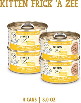 Cats in the Kitchen Kitten Frick 'A Zee Chicken in Gravy Grain-Free Wet Cat Food, 3-oz can, case of 4