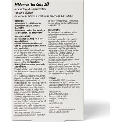 Solución tópica para gatos, 4-8 kg (caja morada), 6 dosis (suministro para 6 meses)