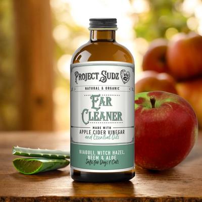 Limpiador de oídos para perros y gatos, botella de 4 onzas líquidas