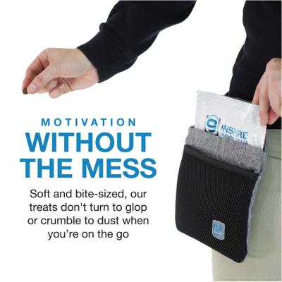 Pet Products Inspire Dog Training Treats & Pouch, 4-oz bag