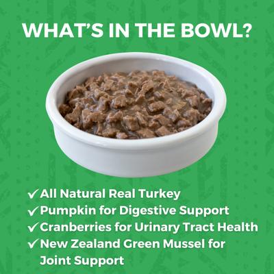 Minimal Ingredient Turkey Stew Grain-Free Wet Cat Food, 5.5-oz can, case of 24