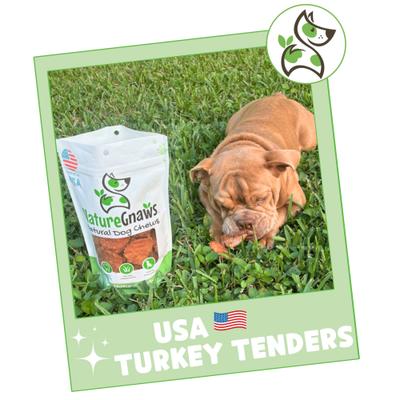 USA Turkey Tenders Natural Dog Chew Treats, 1-lb bag