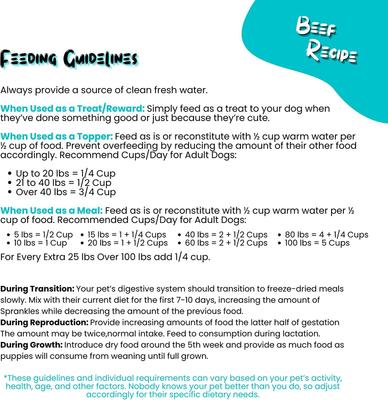 Beef Recipe Freeze-Dried Raw Dog Food & Topper, 4-oz bag