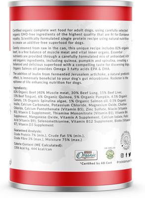 Comida húmeda para perros Boeuf Du Cap, lata de 12 oz, caja de 12