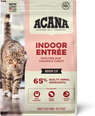 Indoor Entree Fish Dry Cat Food, 4-lb bag