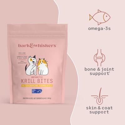 Antarctic Krill Bites Dog & Cat Supplement, 6.34-oz bag