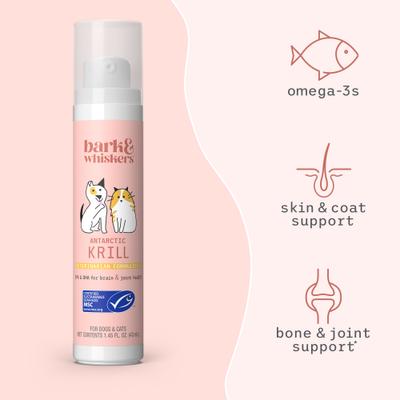 Antarctic Krill Liquid Dog & Cat Supplement, 1.45-fl oz bottle