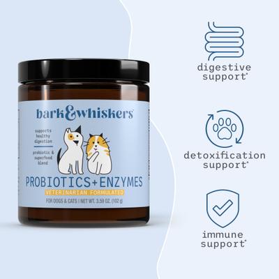 Probiotics + Enzymes for Pets Supplement, 3.17-oz jar