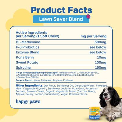Lawn Saver Soft Chews Supplement for Dogs, 100 count