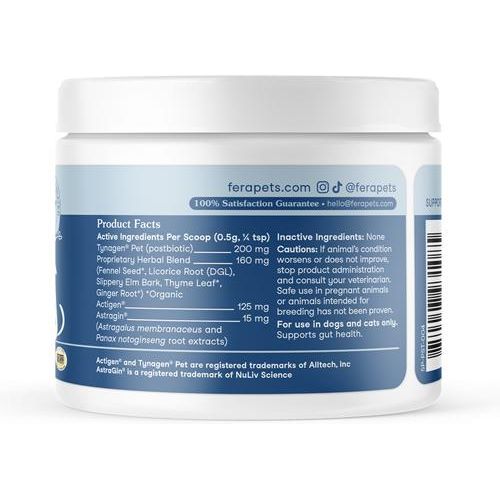 Fera Pets, Postbiotics Plus for Dogs and Cats. 120 scoops