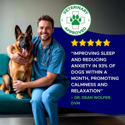 Calming Melatonin Sleep Aid & Anxiety Relief Supplement Chews for Dogs, 120 count