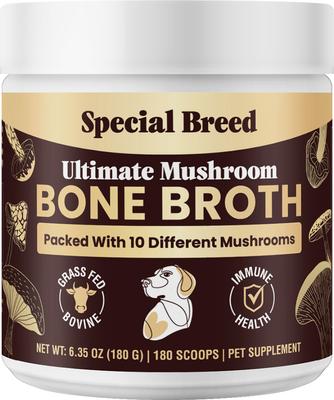 Bone Broth Beef & Mushroom Flavored Supplement for Dogs & Cats, 3.17-oz