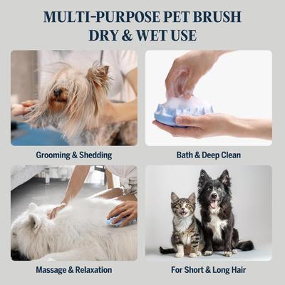 Champú antipicazón para perros Good Scritches Only con kit de aseo con cepillo, botella de 13.5 onzas líquidas