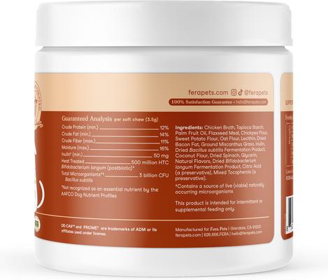 Probiotic Soft Chew Supplement for Dogs, 90 count