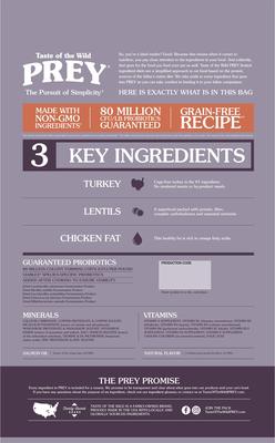 PREY Turkey Formula Limited Ingredient Recipe Dry Cat Food, 15-lb bag