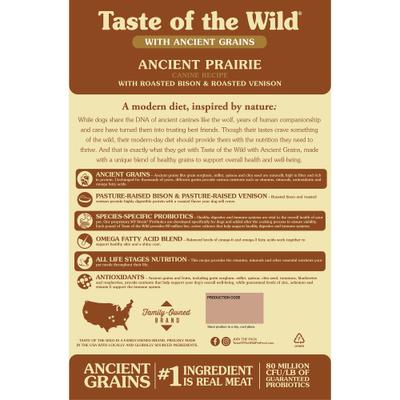 Ancient Prairie with Ancient Grains Dry Dog Food, 28-lb bag