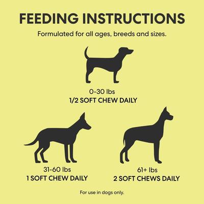8-in-1 Chicken Flavored All in One Wellness Soft Chew Vitamin Supplement for Dogs, 50 count