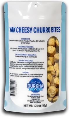 Bocados crujientes de churro con queso Yak para perros, bolsa de 1.75 oz