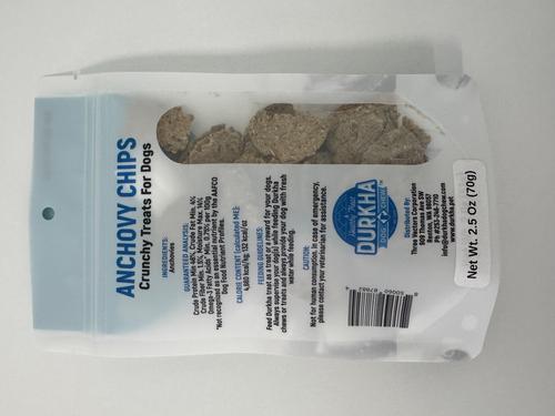 Anchovy Chips Dehydrated Dog Treats, 2.5-oz bag