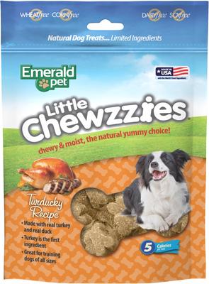 Little Chewzzies Salmon Recipe Chicken-Free Dog Treats, 5-oz bag
