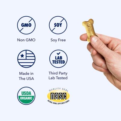 Full-Spectrum Hemp Oil Bites Mobility Blend Tumeric Flavored Joint Chew Supplement for Dogs, 30 count