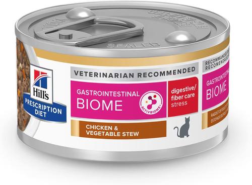 Gastrointestinal Biome Digestive/Fiber Care Chicken & Vegetable Stew Wet Cat Food, 2.9-oz, case of 24