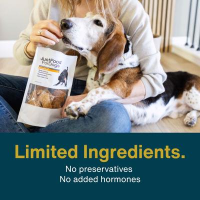 Golosinas deshidratadas de calabaza para perros, bolsa de 5 oz