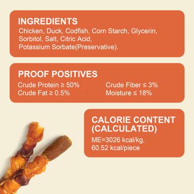 Palitos de cuero crudo envueltos en hígado de pollo, pato y pollo con triple sabor, premios para perros de 6 pulgadas, 20 unidades