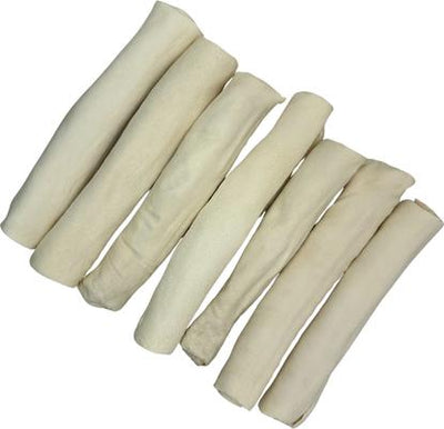 Golosinas de cuero crudo para perros Retriever Rolls de 7 a 8 pulgadas, 30 unidades