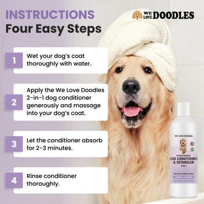 4-in-1 Dog Conditioner & Detangler, 16-fl oz bottle
