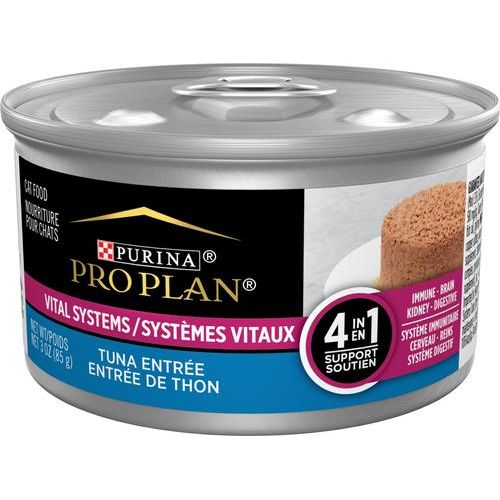 Vital Systems 4-in-1 Salmon Pate Wet Cat Food, 3-oz can, case of 24